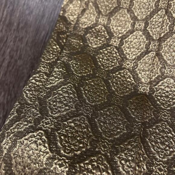 Stella McCartney Gold Metallic Jacquard Brocade Trousers Small High Rise Pants - Picture 4 of 16